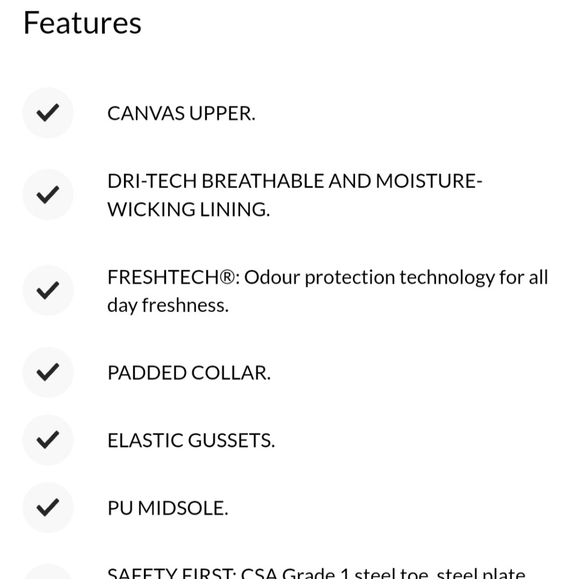 Dakota steel toe plate canvas slip on safety shoes - Picture 6 of 6